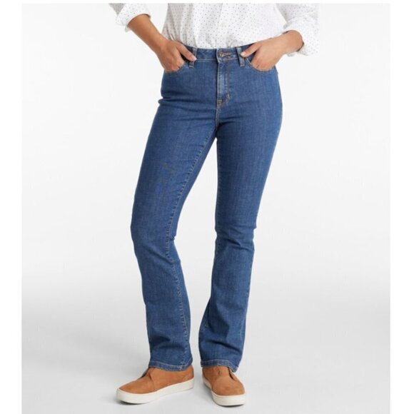 L.L. Bean Denim - L.L. Bean Womens True Shape Classic Fit High Rise Bootcut Leg Jeans-10 MT
